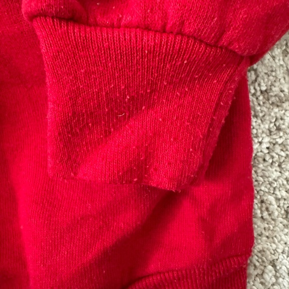 Vintage 1990s Red Gopher Sport Collared Ohio Christmas Sweatshirt Size Large - Picture 5 of 7